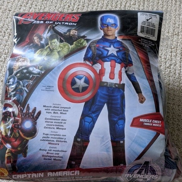 New Captain America costume Size L